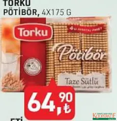 TORKU PETİBÖR BİSKÜVİ 4X175 G TORKU PETİBÖR BİSKÜVİ 4X175 G